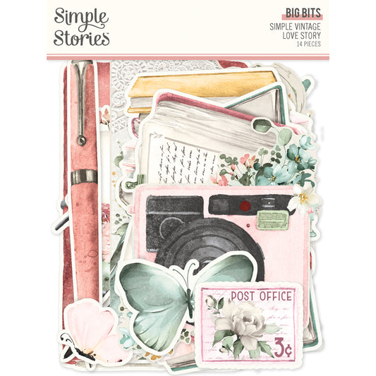 Simple Stories Simple Vintage Love Story Bits & Pieces Big Die-Cut