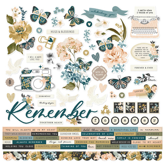 Simple Stories Remember Cardstock Stickers