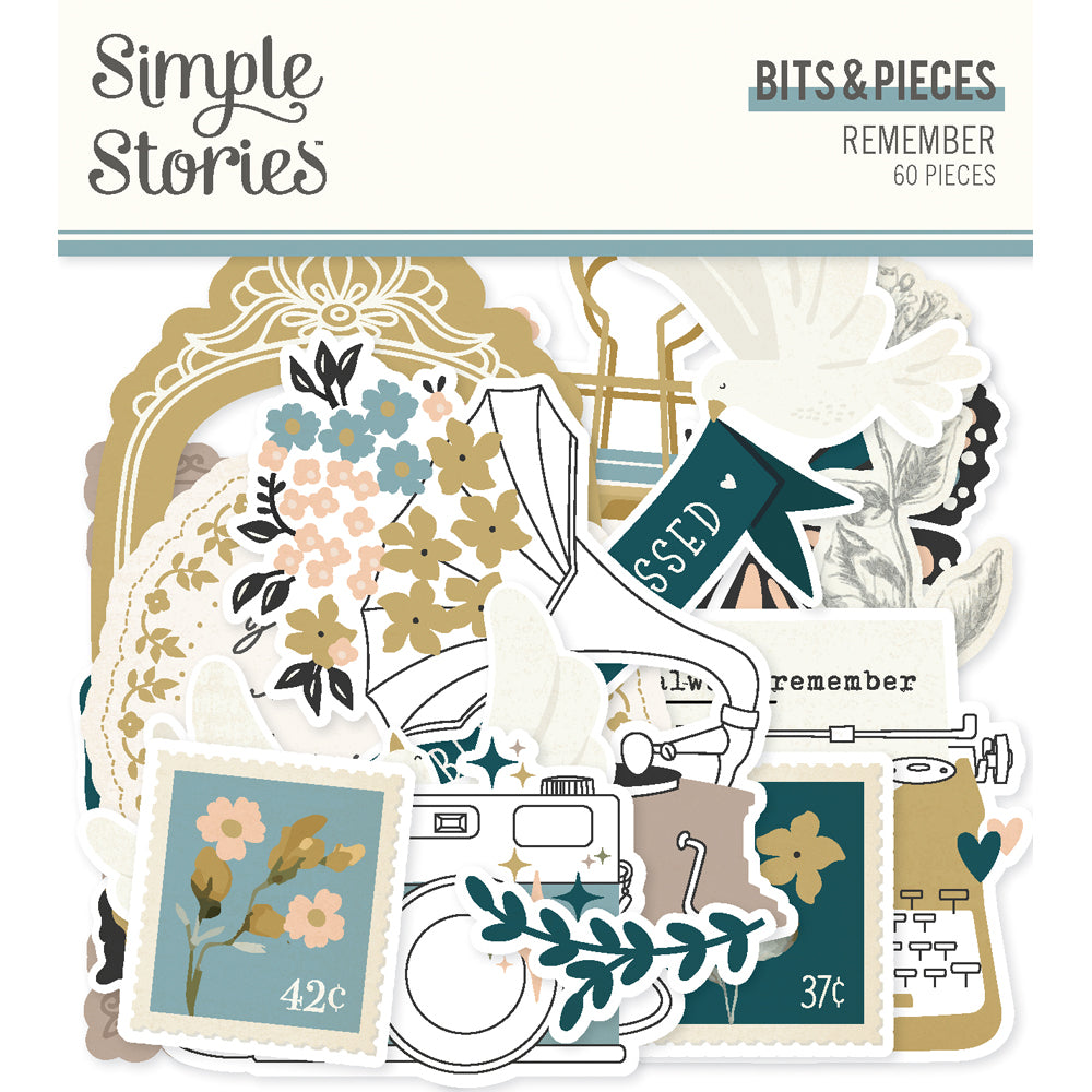 Simple Stories Remember Bits & Pieces Die-Cuts