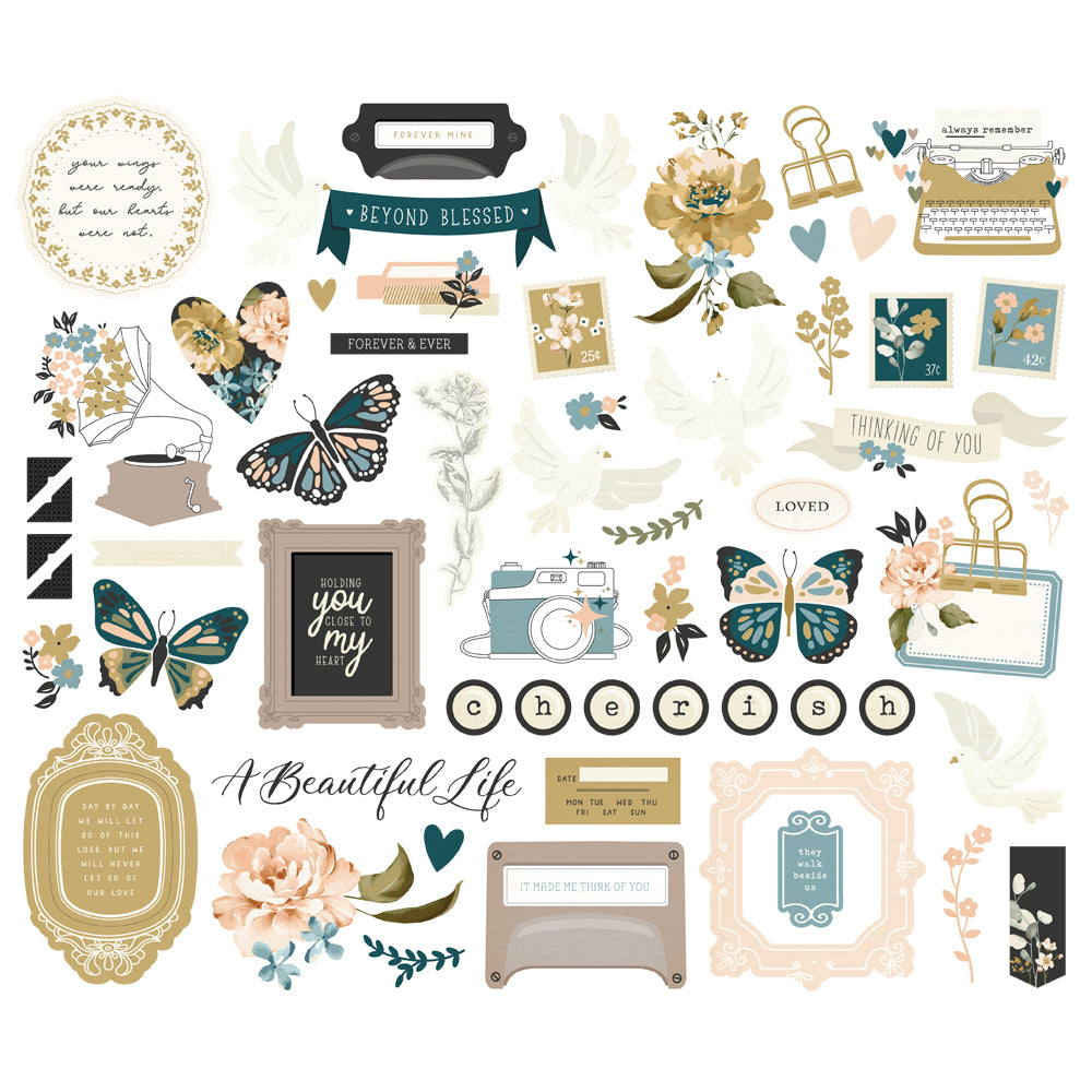 Simple Stories Remember Bits & Pieces Die-Cuts