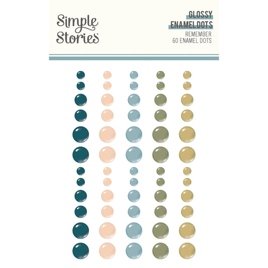Simple Stories Remember Glossy Enamel Dots