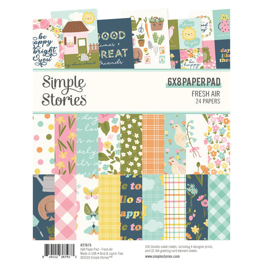 Simple Stories Fresh Air  Double-Sided Paper Pad 6X8