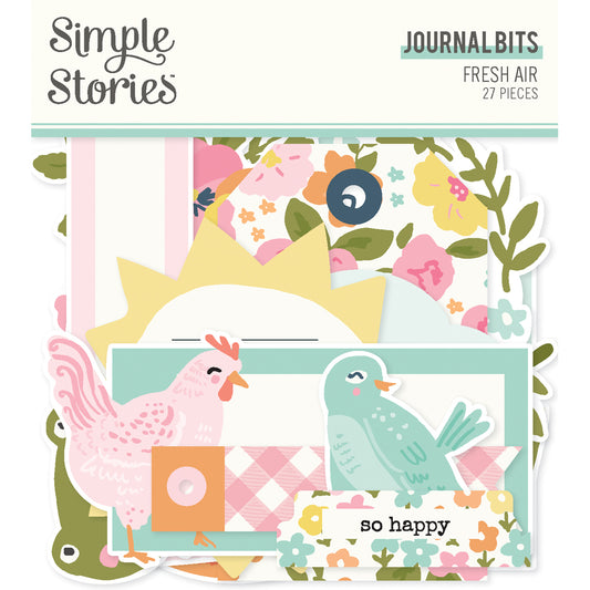 Simple Stories Fresh Air  Bits & Pieces Die-Cuts -Journal