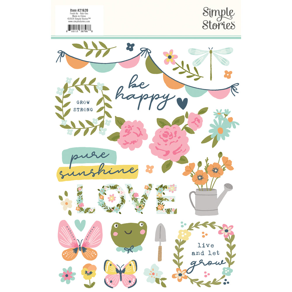 Simple Stories Fresh Air  Rub-Ons
