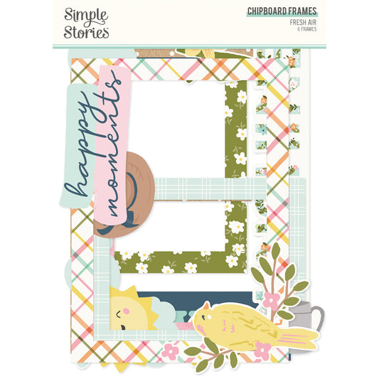 Simple Stories Fresh Air  Chipboard Frames