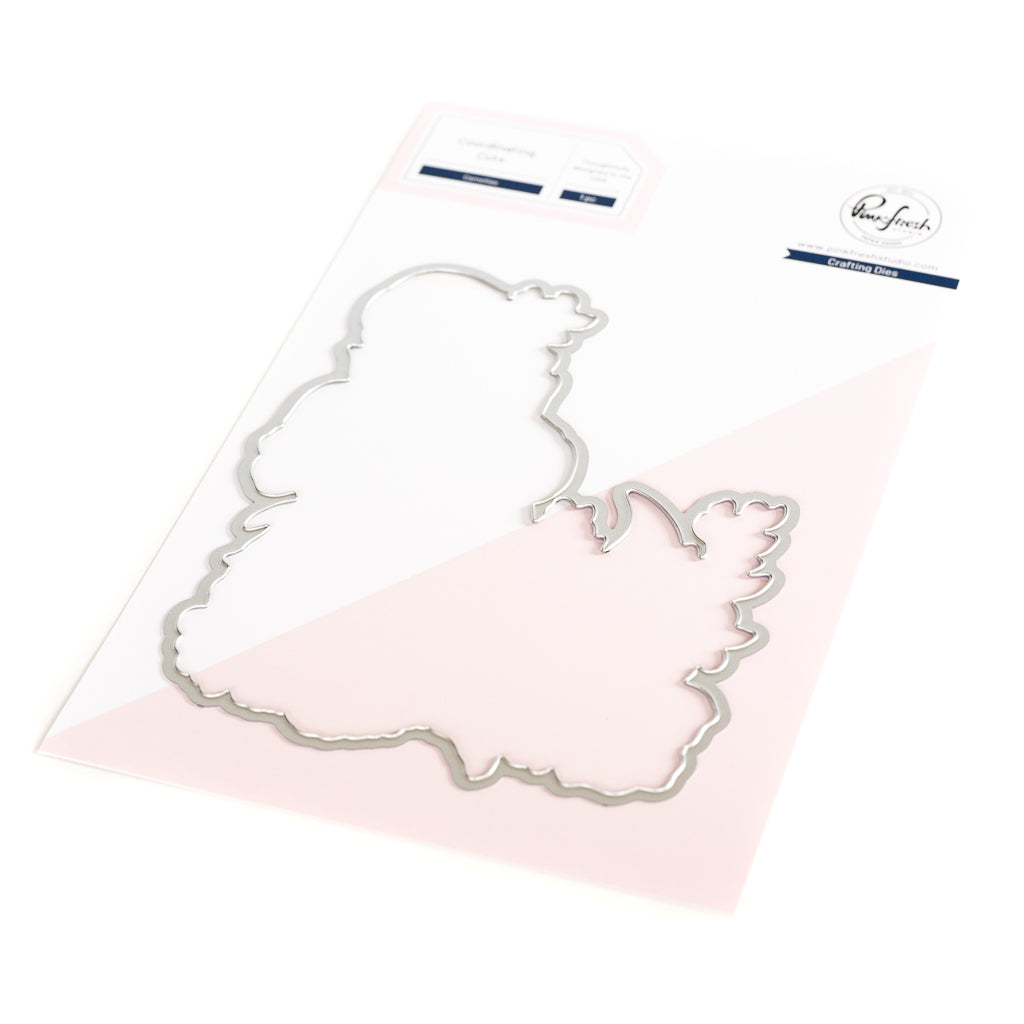 Pinkfresh Studio Camellias press plate & die bundle