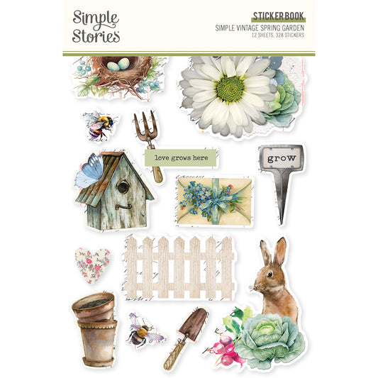 Simple Stories Simple Vintage Spring Garden Sticker Book