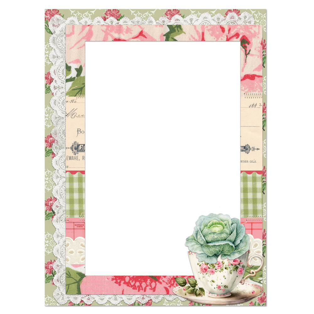 Simple Vintage Spring Garden Chipboard Frames