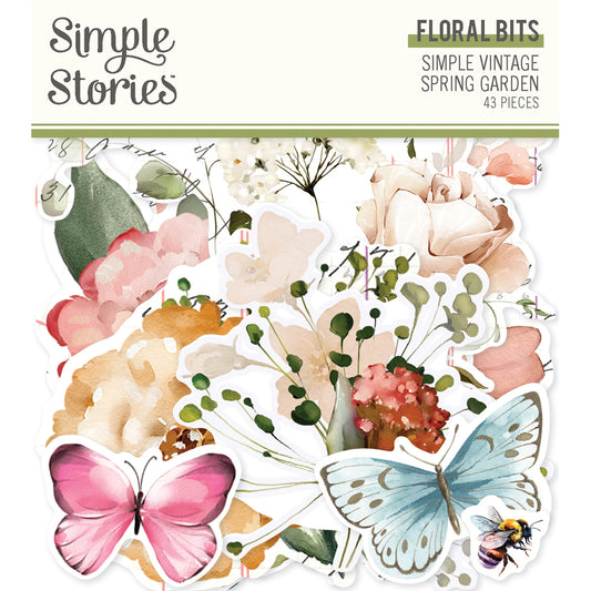 Simple Stories Simple Vintage Spring Garden Bits & Pieces-Floral