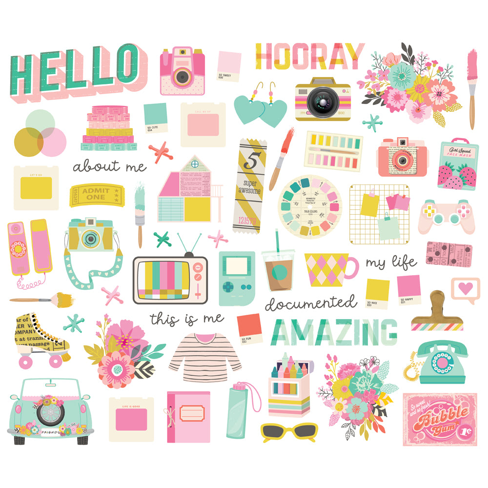 Simple Stories True Colors Bits & Pieces