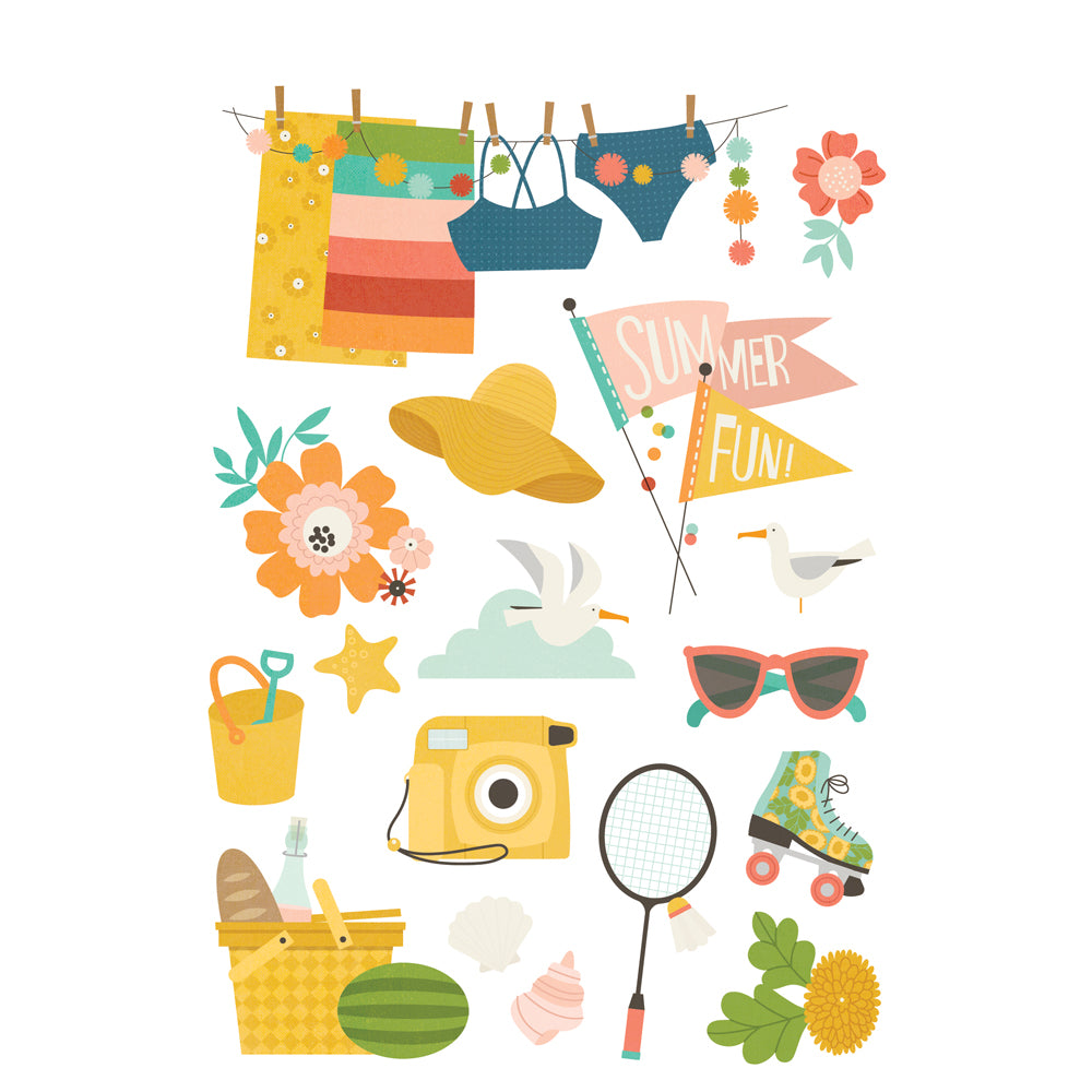 Simple Stories Summer Snapshots Sticker Book