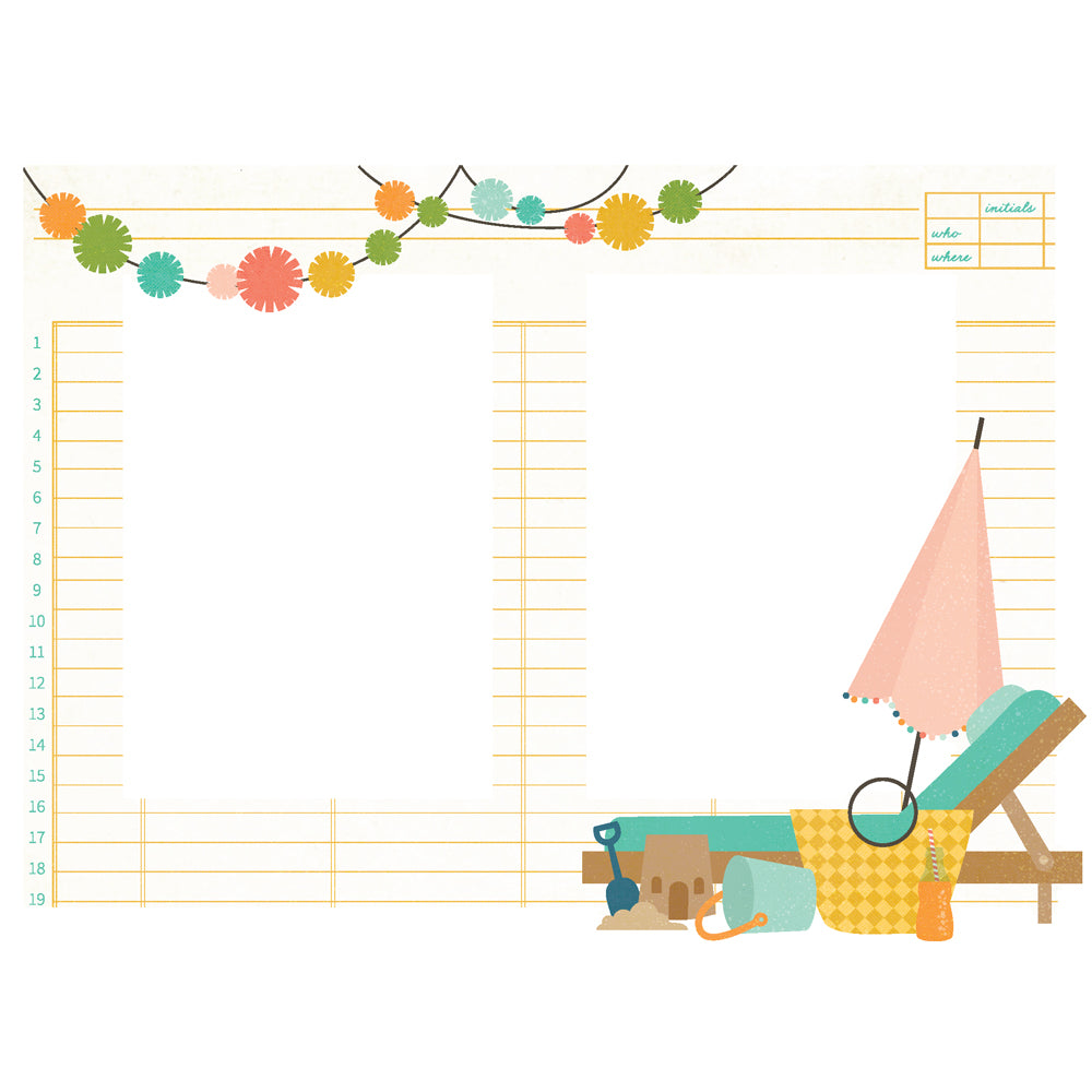 Simple Stories Summer Snapshots Chipboard Frames