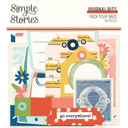 Simple Stories Pack Your Bags Bits & Pieces -Journal
