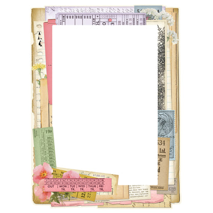 Simple Stories Simple Vintage Meadow Flowers - Chipboard Frames