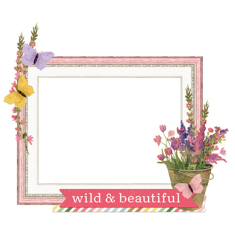 Simple Stories Simple Vintage Meadow Flowers - Chipboard Frames