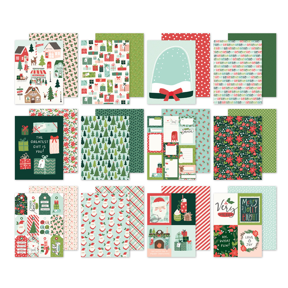 Simple Stories Santa's Village Double-Sided Paper Pad 6"X8"