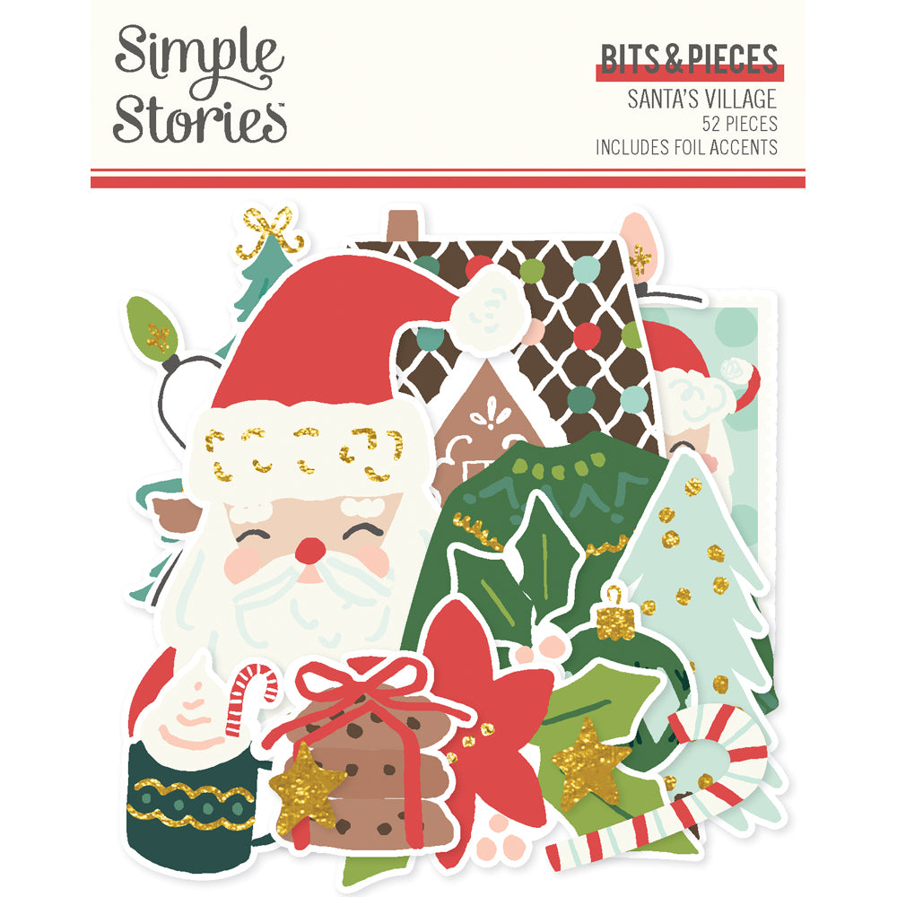 Simple Stories Santa's Village Bits & Pieces-Icons