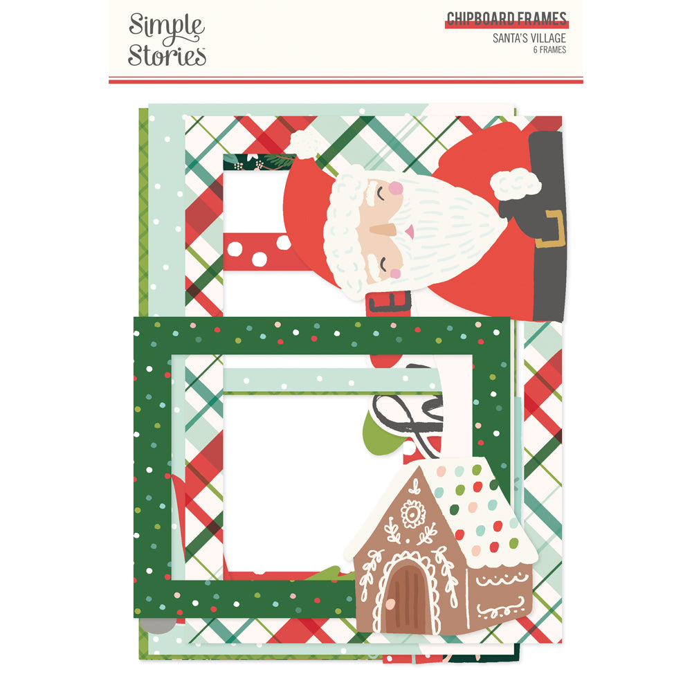 Simple Stories Santa's Village Chipboard Frames