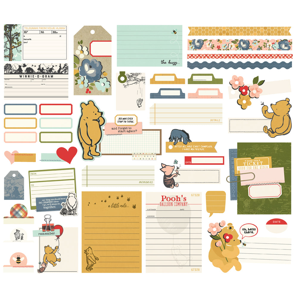 Simple Stories Say Cheese Classic Pooh Bits & Pieces -Journal