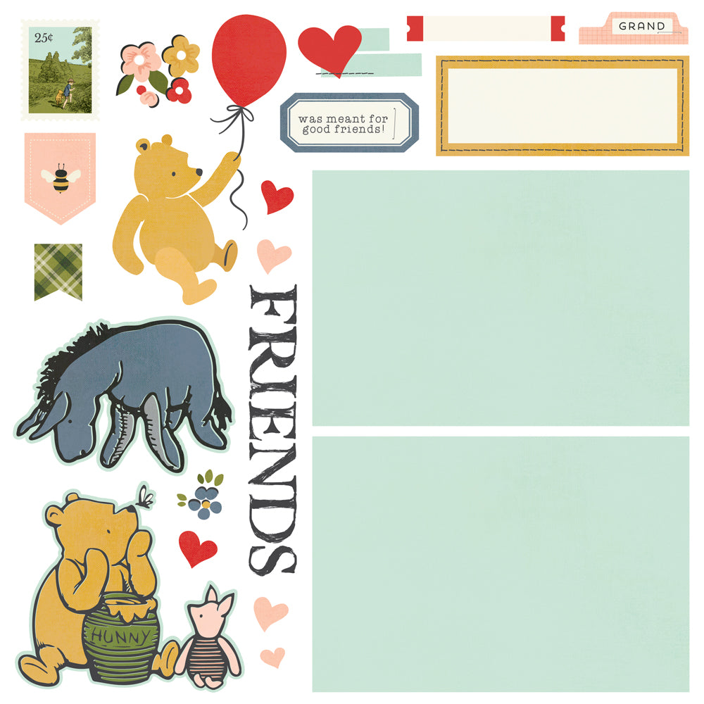 Simple Stories Say Cheese Classic Pooh Simple Pages Page Kit