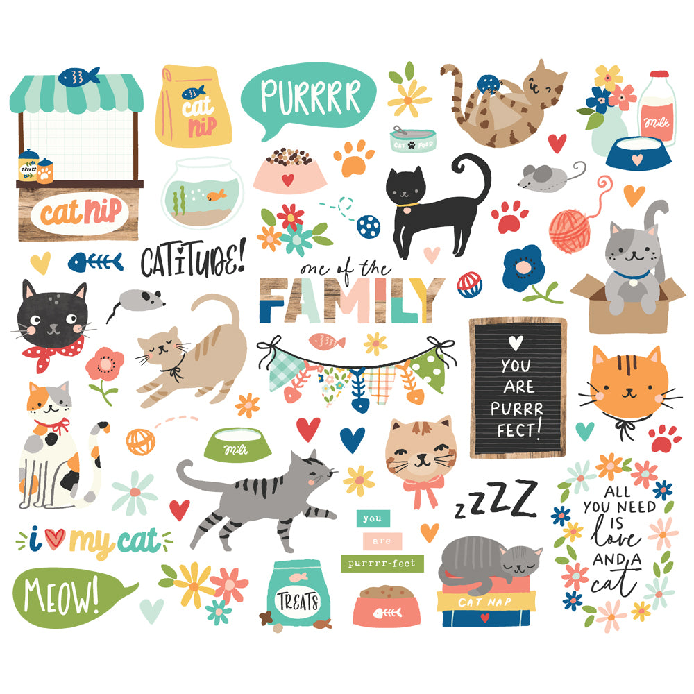 Simple Stories Fur Baby Cat- Bits & Pieces