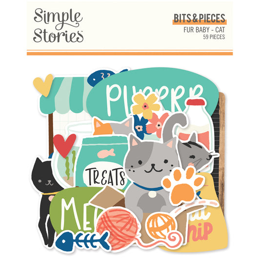 Simple Stories Fur Baby Cat- Bits & Pieces