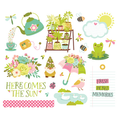 Simple Stories Tea Garden Bits & Pieces -Big