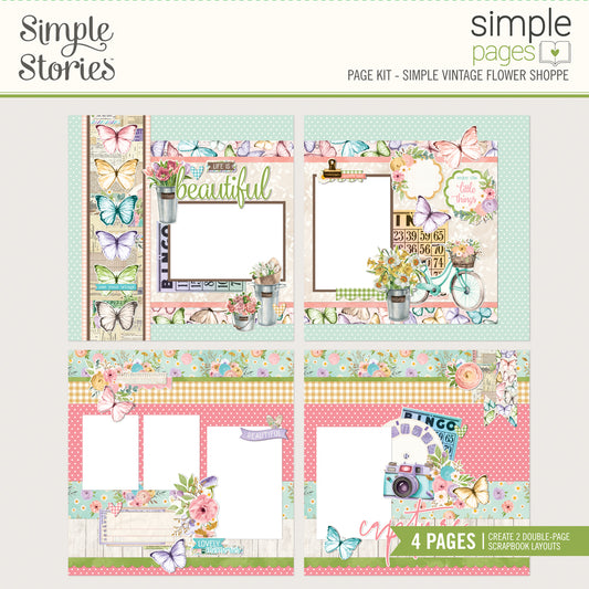 Simple Stories SV Flower Shoppe Simple Pages Page Kit