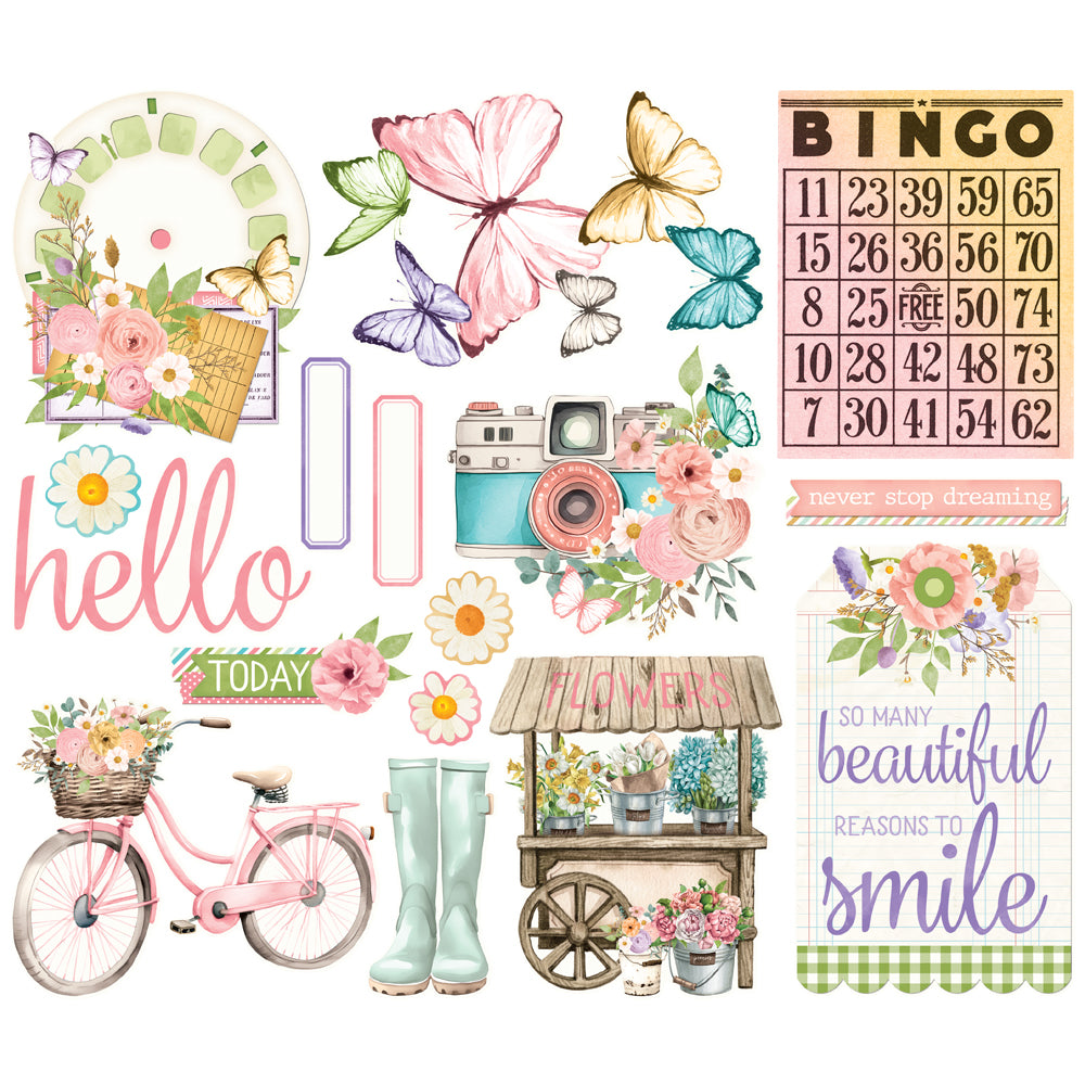 Simple Vintage Flower Shoppe Bits & Pieces -Big
