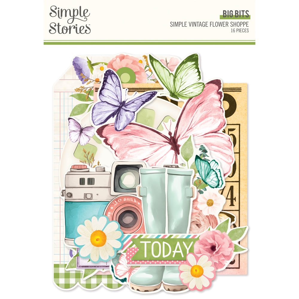 Simple Stories SV Flower Shoppe Bits & Pieces -Big