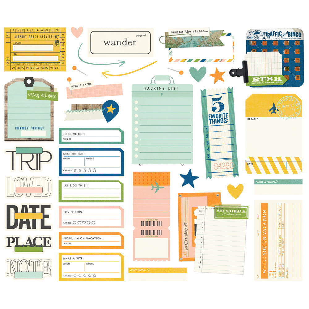 Happy Travels Bits & Pieces -Journal