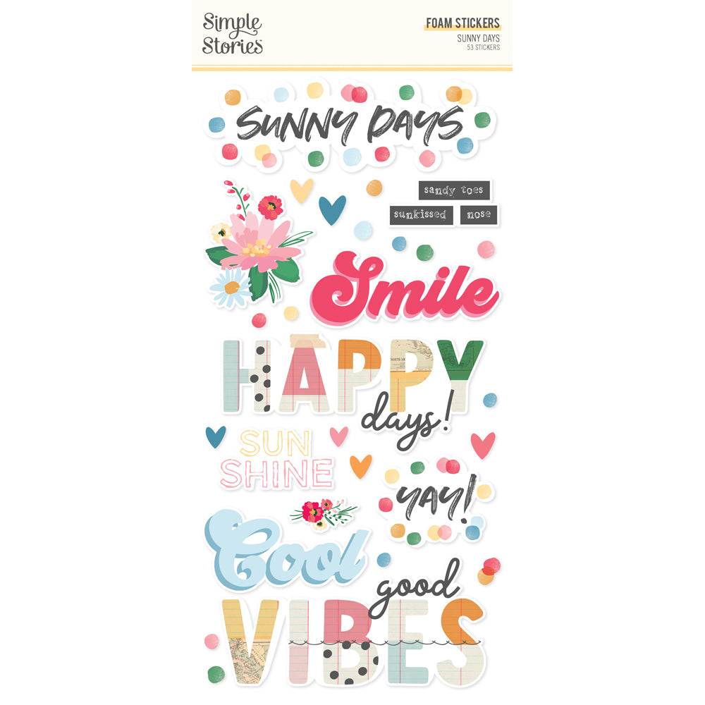 Simple Stories Sunny Days Foam Stickers
