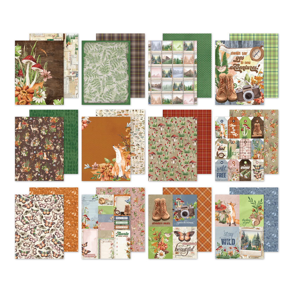 Simple Stories Simple Vintage Woodlands Double-Sided Paper Pad 6"X8" 24/Pkg