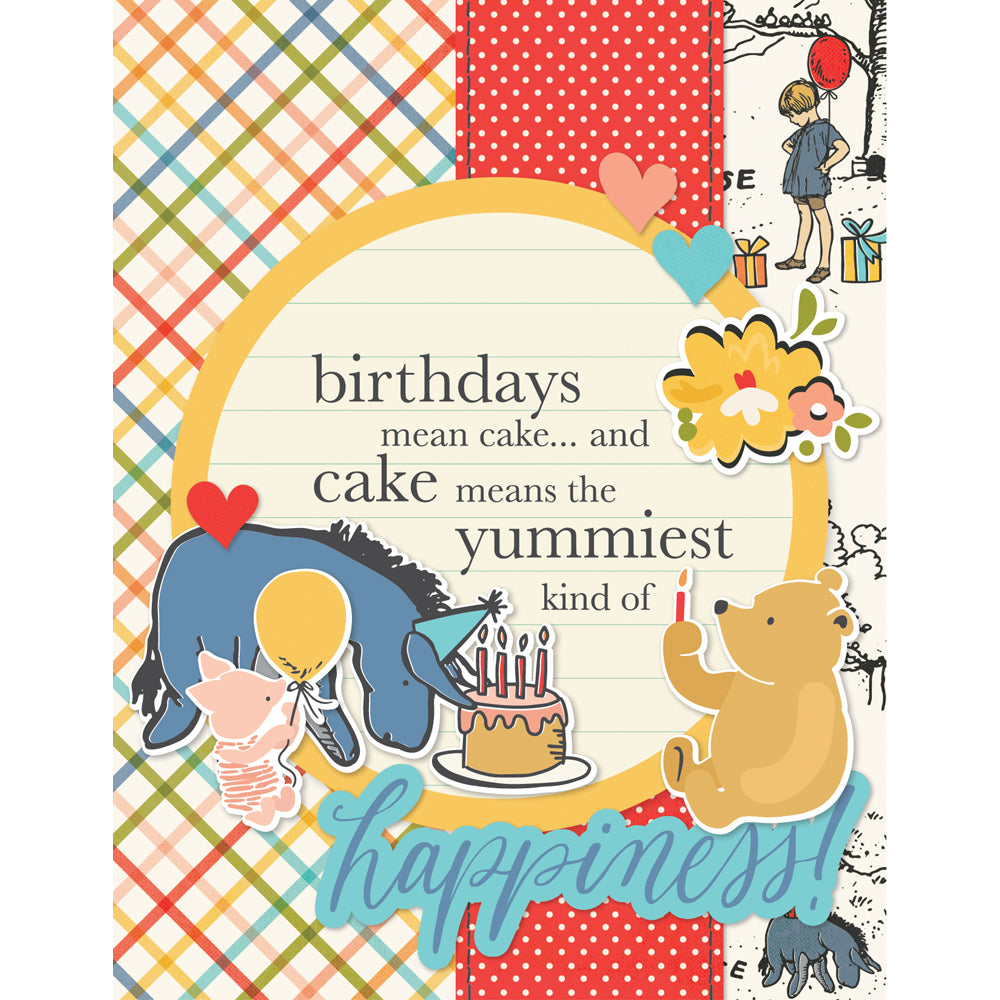 Simple Stories Say Cheese Classic Pooh Birthday Simple Cards Card Kit