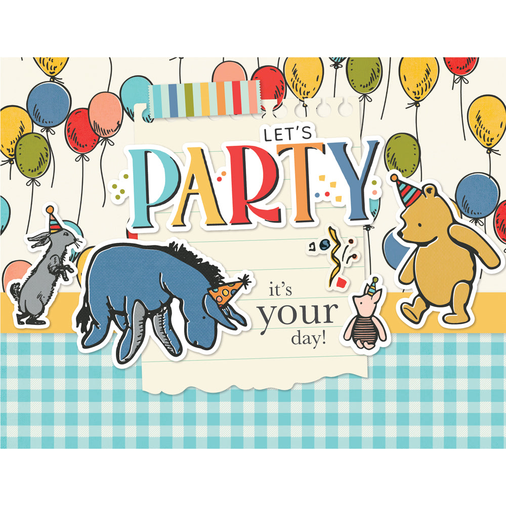 Simple Stories Say Cheese Classic Pooh Birthday Simple Cards Card Kit