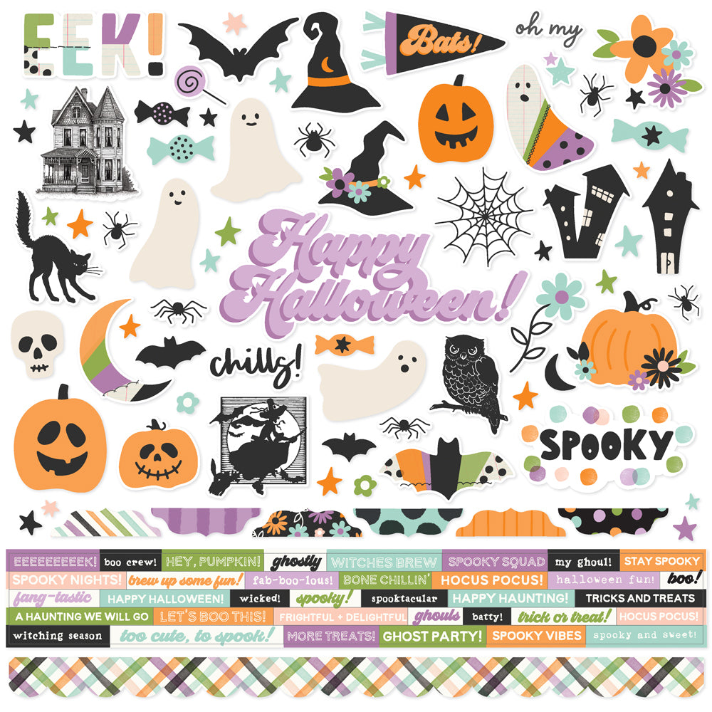 Simple Stories Spooky Things Collection Kit 12"X12"