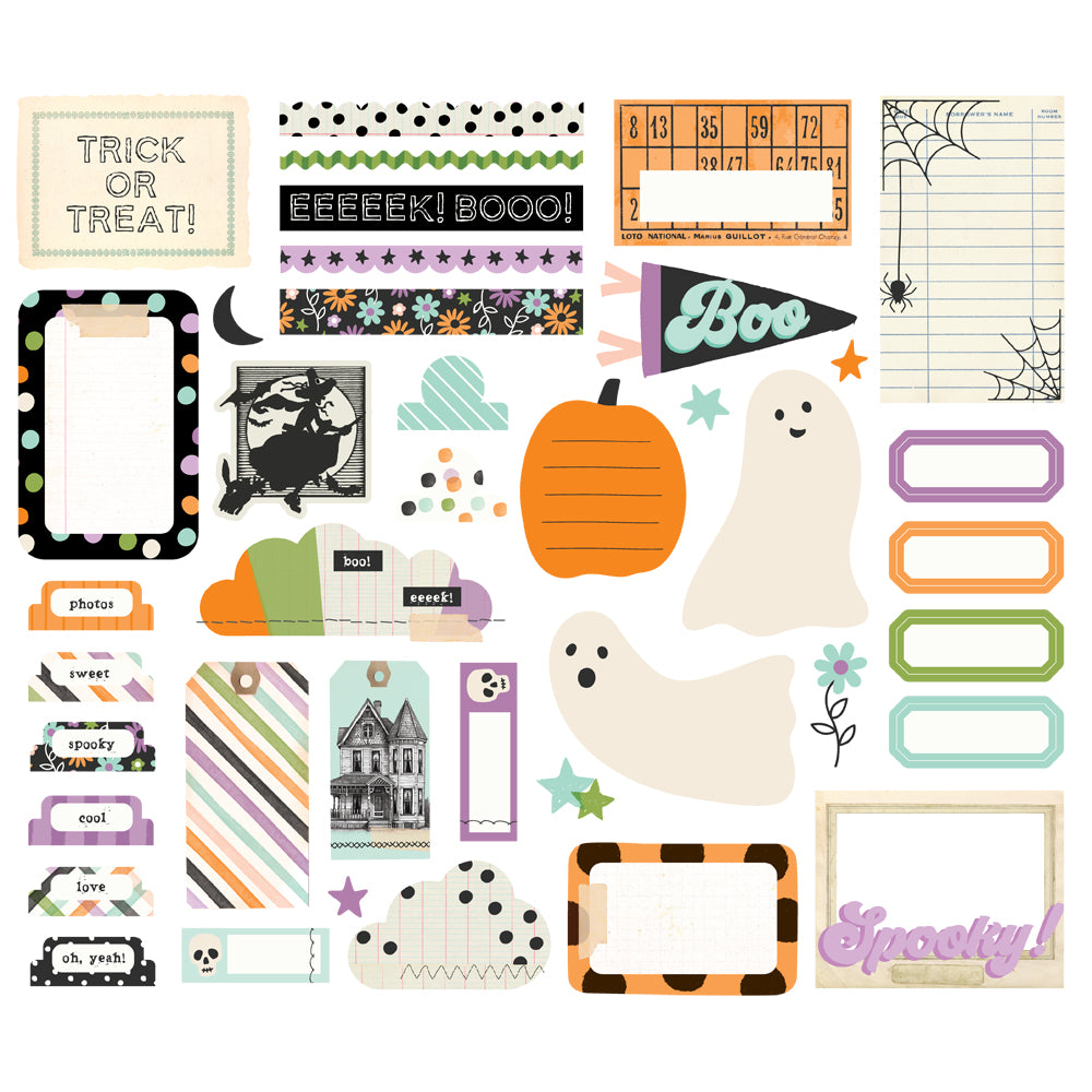 Simple Stories Spooky Things Bits & Pieces -Journal