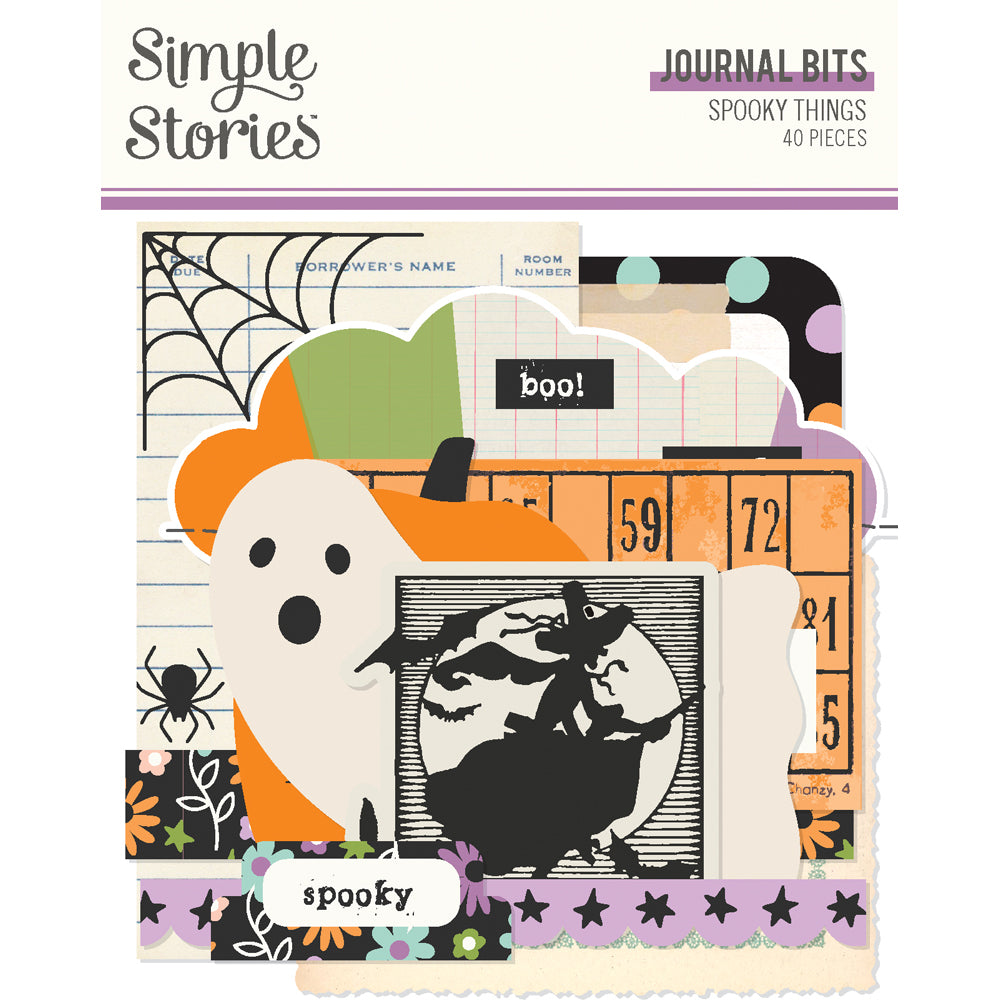 Simple Stories Spooky Things Bits & Pieces -Journal