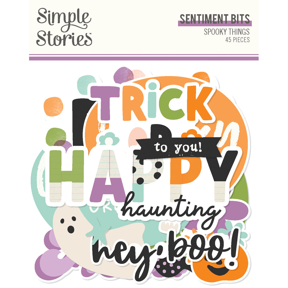 Simple Stories Spooky Things Bits & Pieces -Sentiment