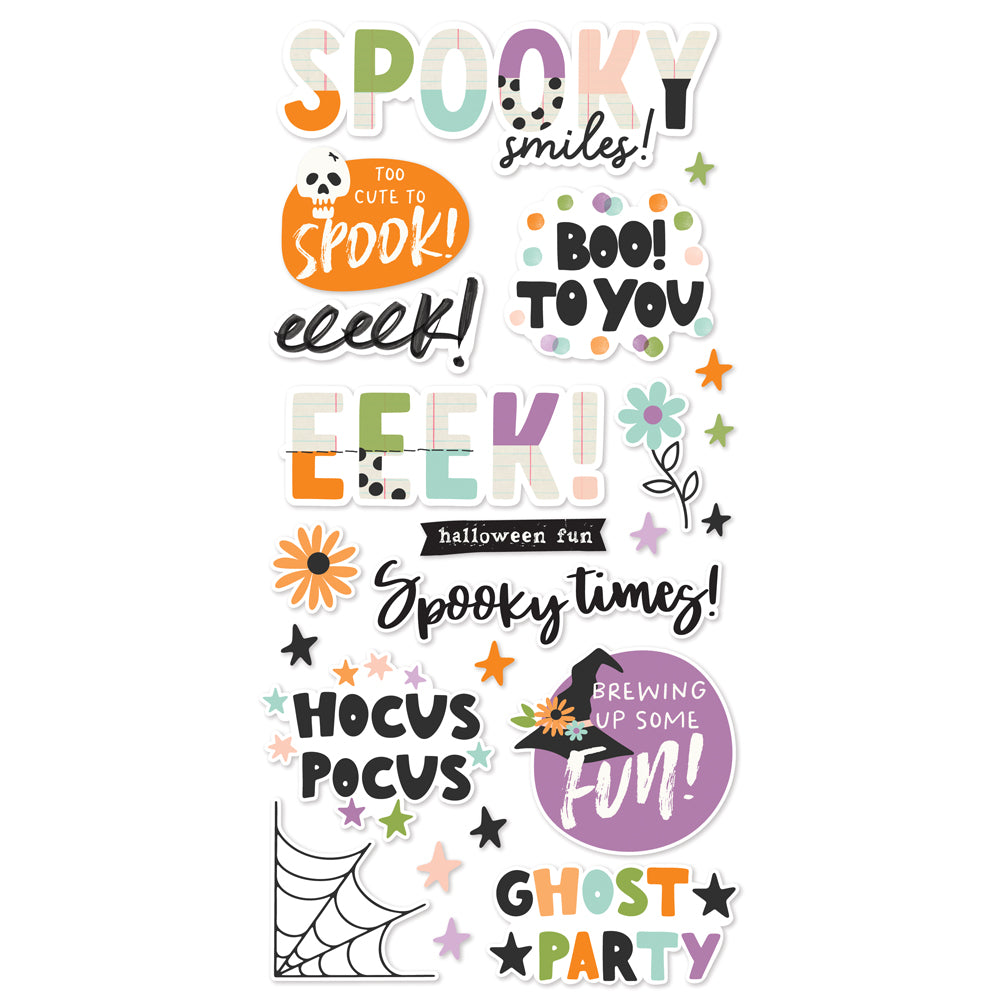 Simple Stories Spooky Things Foam Stickers