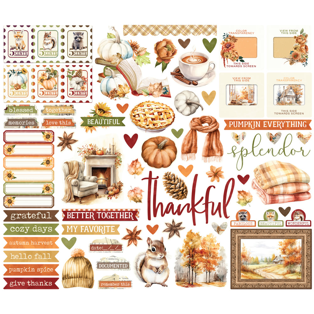 Simple Stories Simple Vintage Autumn Breeze Bits & Pieces -Elements