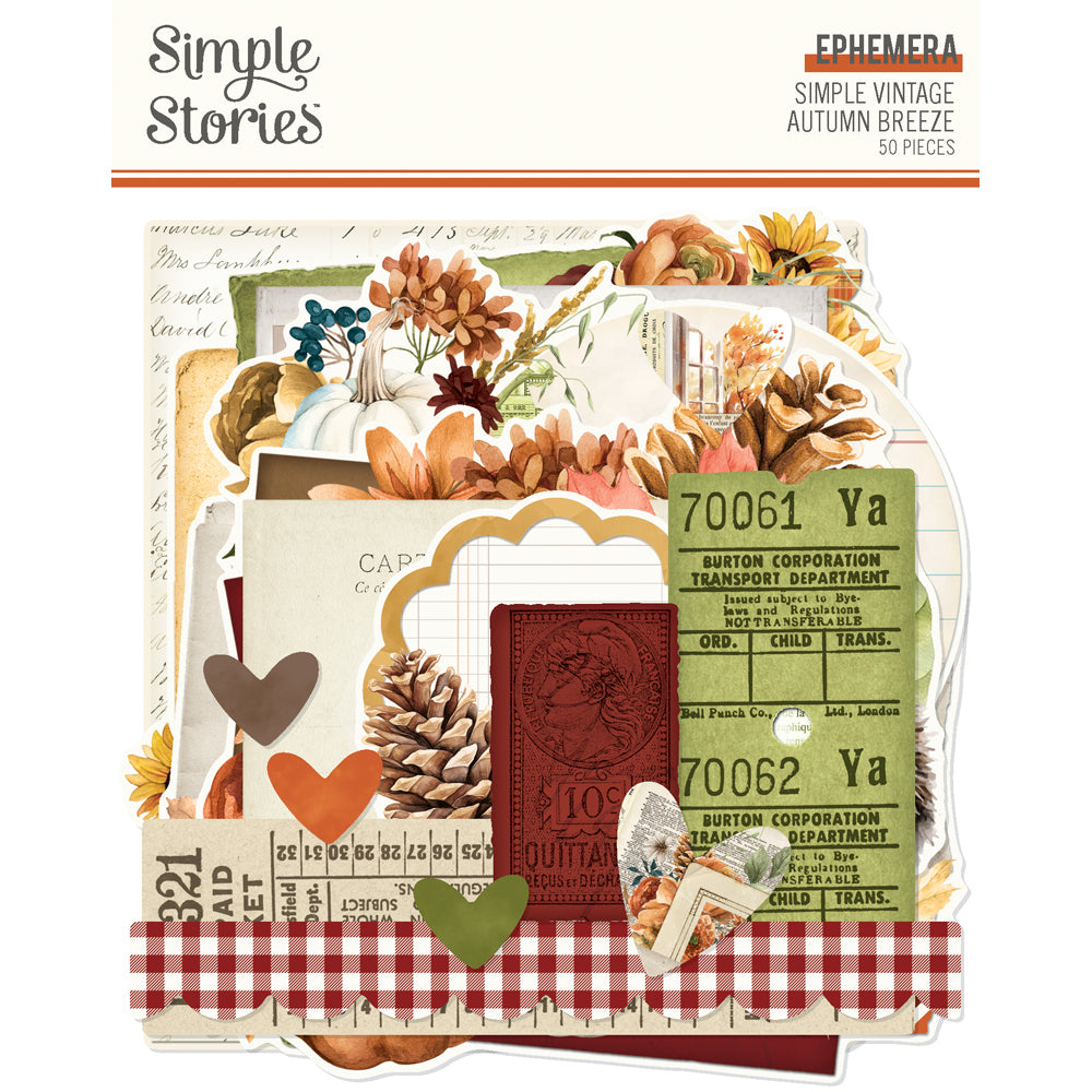 Simple Stories Simple Vintage Autumn Breeze Ephemera