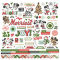 Say Cheese Classic Mouse Christmas Cardstock Stickers 12"X12"