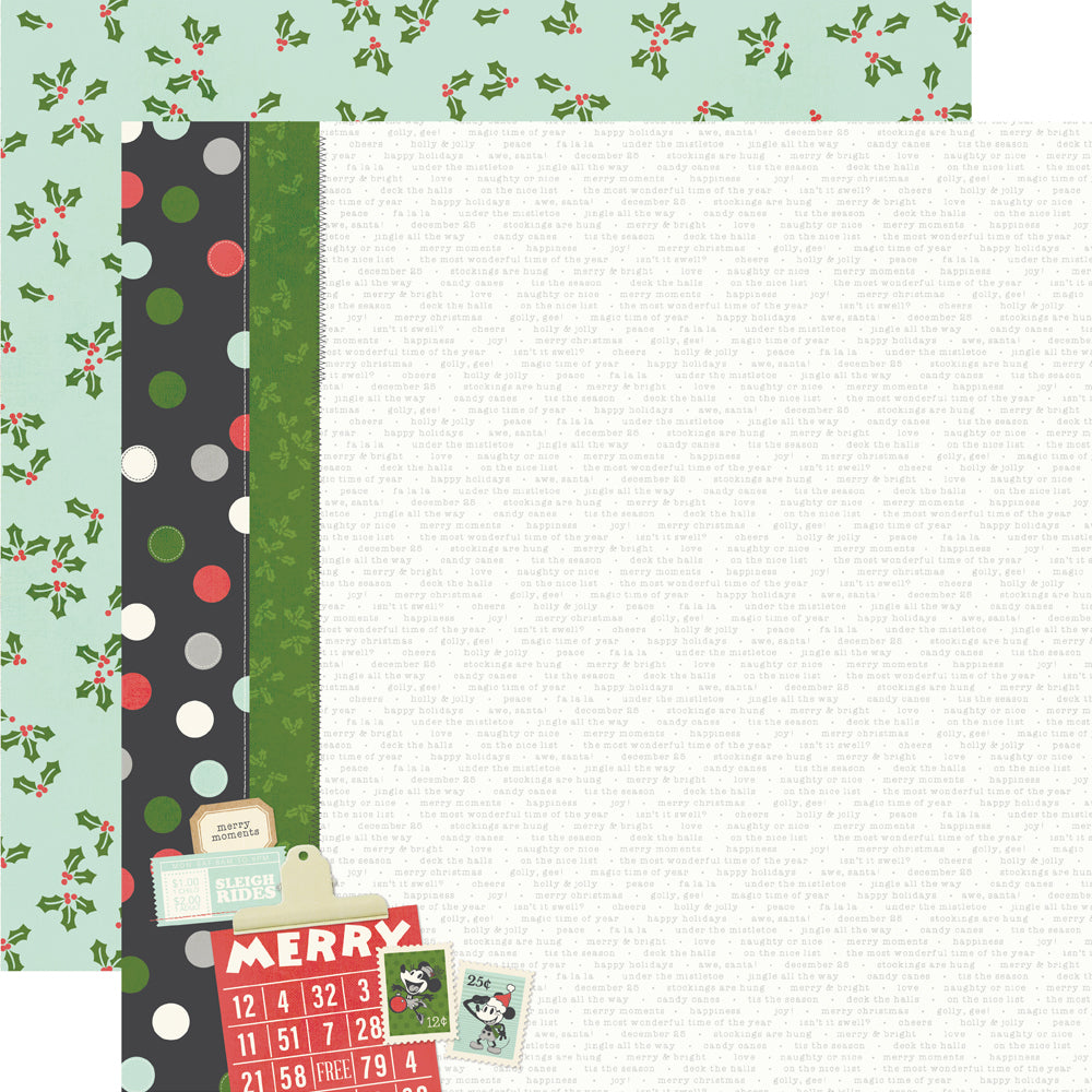 Simple Stories Say Cheese Classic Mouse Christmas Collection Kit 12"X12"