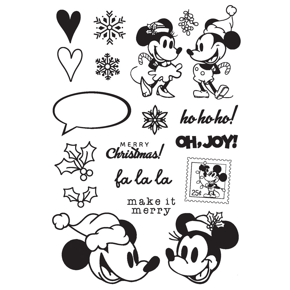 Simple Stories Say Cheese Classic Mouse Christmas Photopolymer Stamps