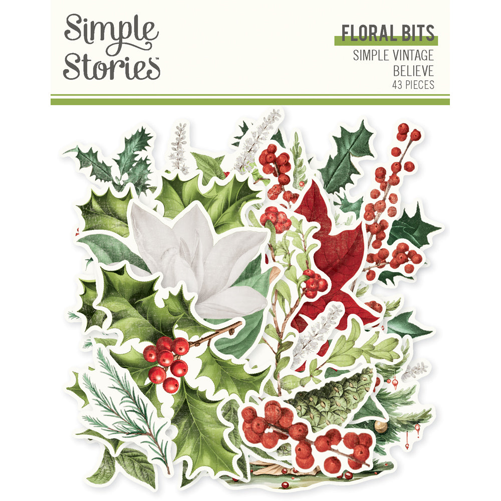 Simple Stories Simple Vintage Believe Bits & Pieces -Floral