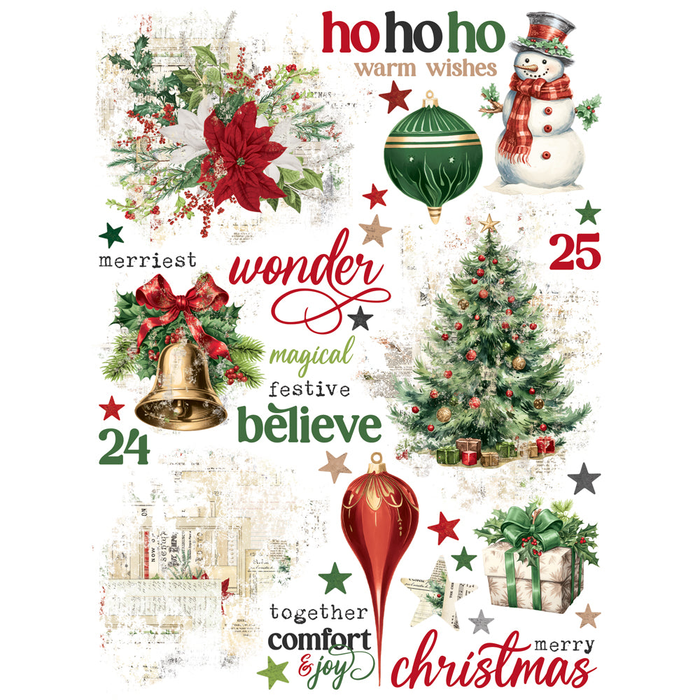 Simple Stories Simple Vintage Believe Rub-On 6"X8"