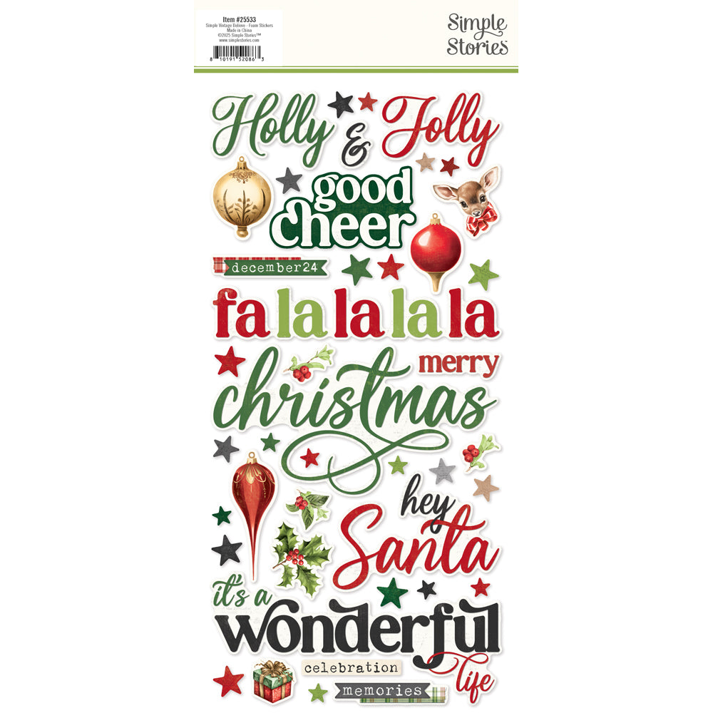 Simple Stories Simple Vintage Believe Foam Stickers