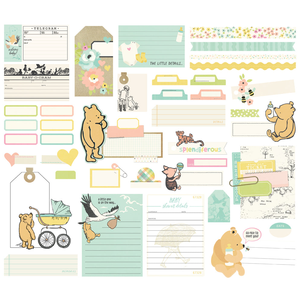 Simple Stories Classic Pooh Baby Bits & Pieces - Journal