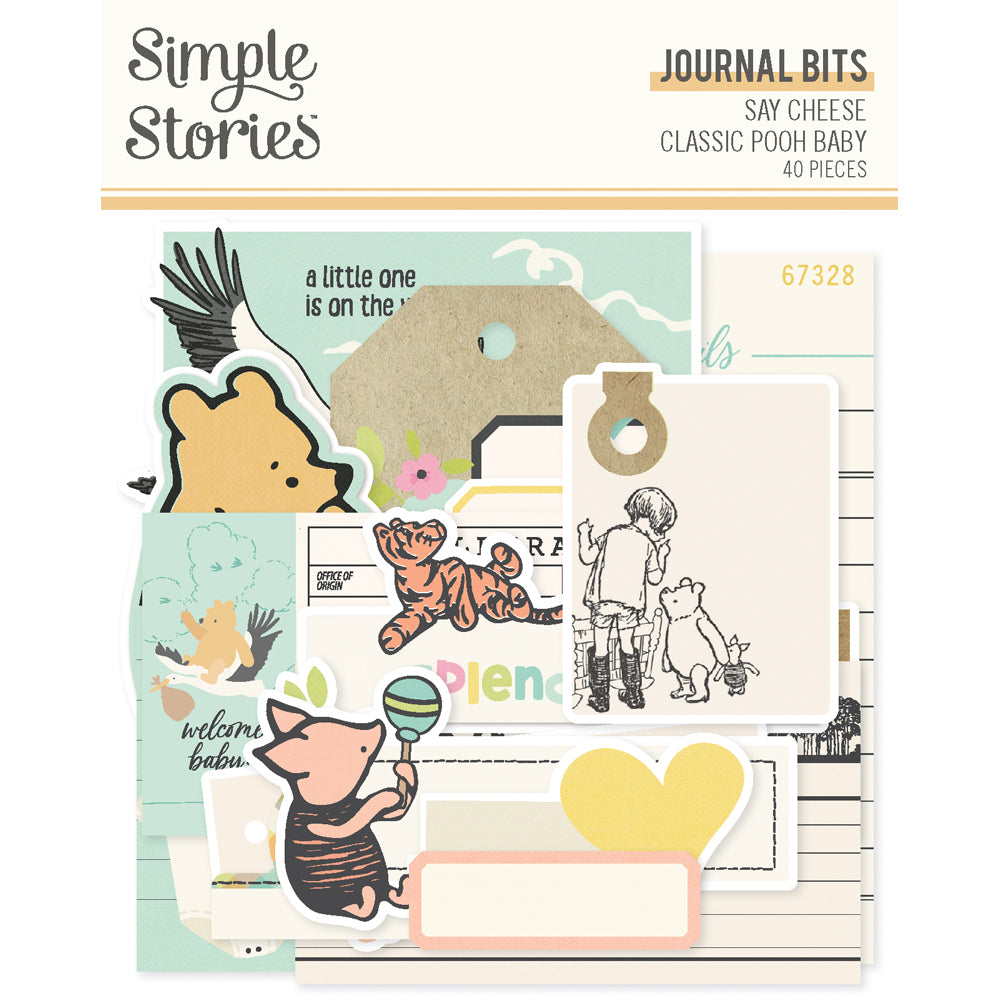 Simple Stories Classic Pooh Baby Bits & Pieces - Journal
